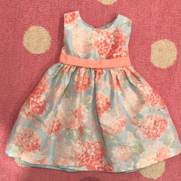 pink and blue easter dress